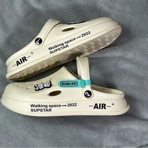 Cream Men's Slip-On Clogs